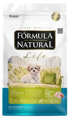 Ração Fórmula Natural Life Cães Filhotes Porte Mini e Pequeno Frango - 15Kg