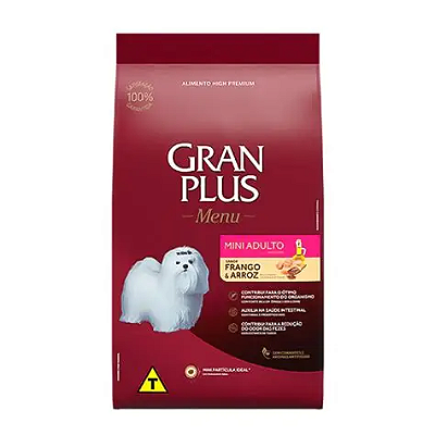 Ração GranPlus Cães Porte Mini Adulto Frango e Arroz - 15Kg