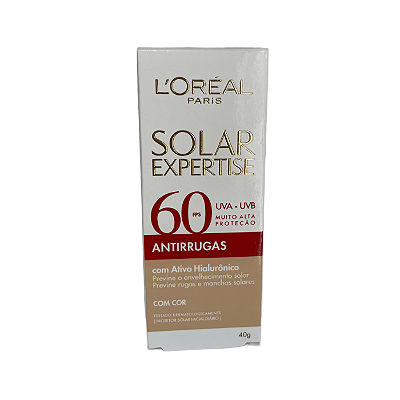 Protetor solar antirrugas fps 60 Lòreal com cor 40 g