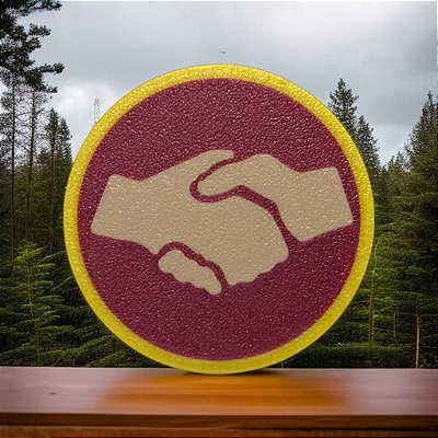 Arganeu Prendedor Lenço Classe Mãos Ajudadoras