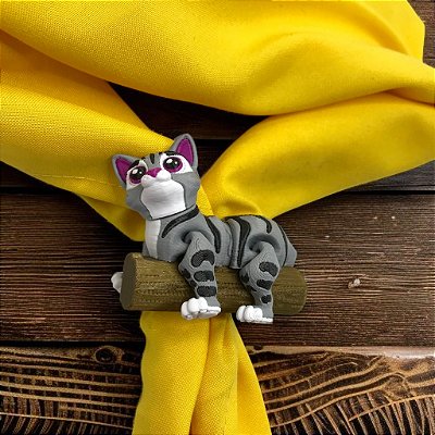- Arganel Prendedor Lenço Gatinho