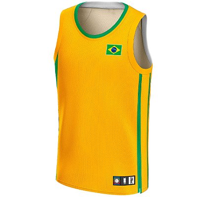 Regata de Basquete Masculina Seleção Brasil Jrkt Micro Dry