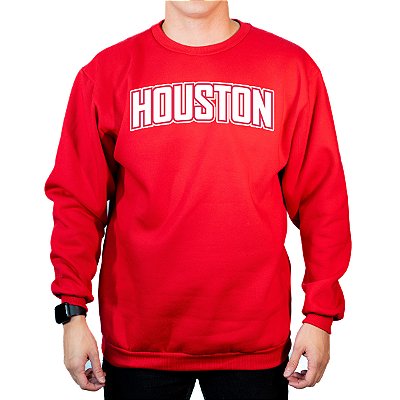 Moletom Basquete Houston Malha Nobre Jrkt Sports Flanelado Gola Careca