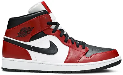Air Jordan 1 Mid "Chicago Black Toe" [USADO]