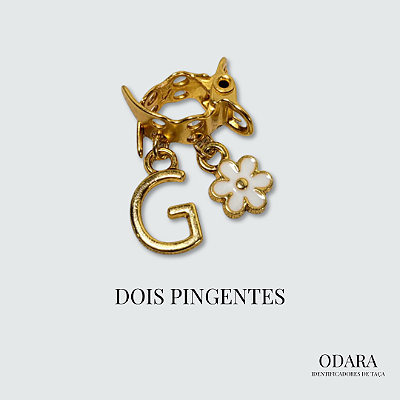 Identificador Dois Pingentes Letra - G