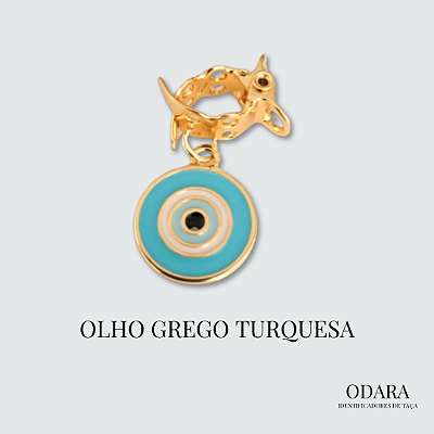 Identificador Olho Grego Turquesa