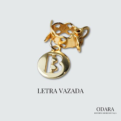 Identificador Letra Vazada - B