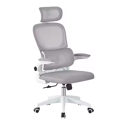 Cadeira de Escritório Ergonômica Confort 150kg Cinza