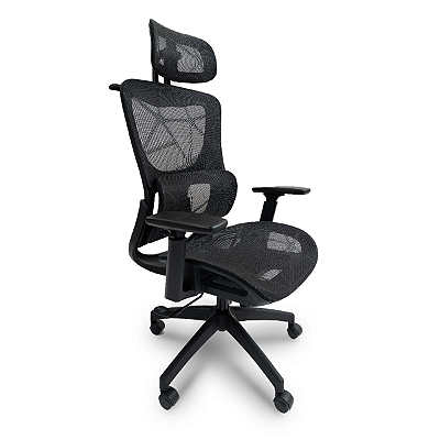 Cadeira de Escritório Ergonômica Premium Preta