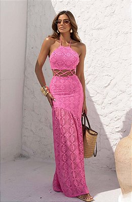 Vestido de Renda Longo