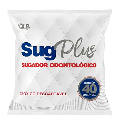 Sugador Descartável Odontológico c/40 Unidades
