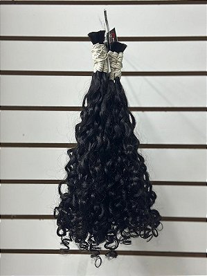 Cabelo Humano cacho caipira 40cm 150g