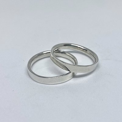 Aliança Confort em Prata