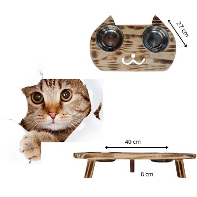 COMEDOURO GATO COR MAÇARICO