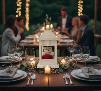 Mini Luminária de Mesa Decorativa Cru