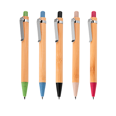 Caneta Ecológica Bambu Personalizada