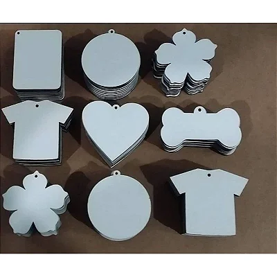 100 und. Chaveiro MDF  Colorido Personalizado