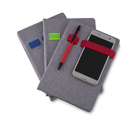 Caderno Personalizado 21x14cm com Suporte para Celular