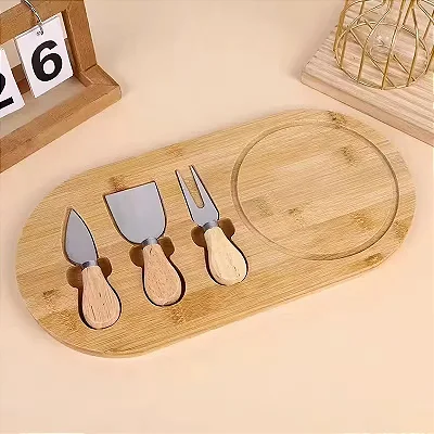 Tábua Petisqueira de Bambu – Ideal para Queijos, Frios e Petiscos