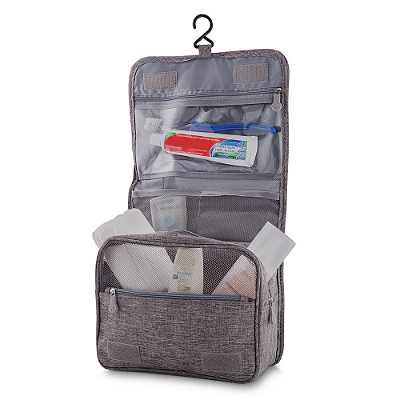 Nécessaire Personalizada em Poliéster 300D com Bolso e Suporte – NERU613