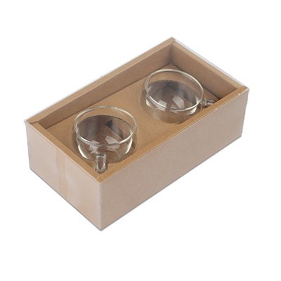 Conjunto Personalizado de Xícaras de Vidro Borossilicato 60 ml – CV300