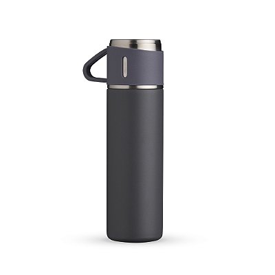 Garrafa Térmica Inox 450ml Personalizada com Tampa Caneca – 18639