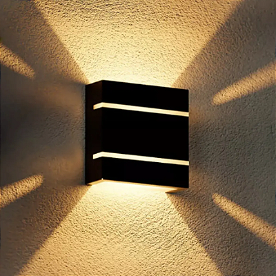 Arandela Preta Facho Duplo Plástica Soquete G9 Decoração Sala Quarto Corredor