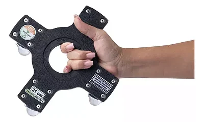 Suporte de Polipropileno X Preto com 4 Rodas 21cm