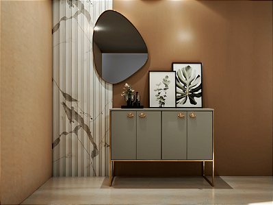 Aparador Multiuso 4 Portas – Buffet Sala E Hall de Entrada