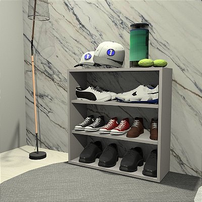 Sapateira De Entrada Com Nicho Multiuso Utilitário Moderna