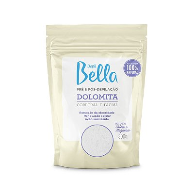 Dolomita Facial Corporal Pré Pós Depilação Depil Bella 800g