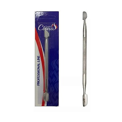 Espátula de aço Inox Santa Clara para Cutículas e Finalizar Unhas Manicure