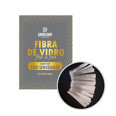 Fibra de vidro Fio a Fio Refil com 100 unidades Ganesha para Unhas