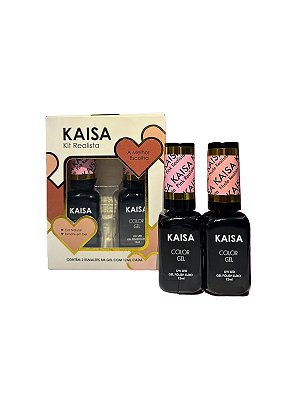 Kit 2 Esmaltes Realista Em Gel para Francesinha Kaisa 12ml