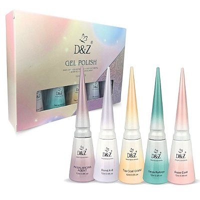 Kit Preparação de Unhas D&Z Blindagem Banho de Gel