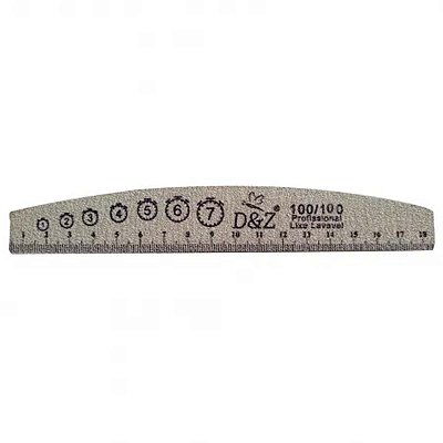 Lixa Abrasiva  D&Z 100/100 Bumerangue com Régua de Marcação
