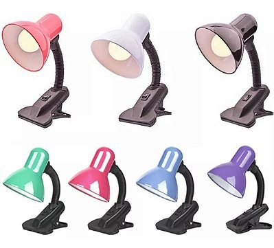 Luminária Flexível com Garra de Mesa Bivolt