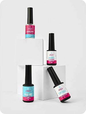 Kit Unha de Gel Completo HQZ Nails para Blindagem de Unhas fortes e duradouras