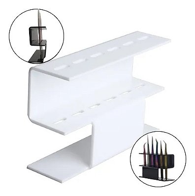 Suporte Organizador Porta Pinças de Acrílico para Cílios