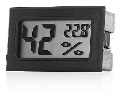 Termo Higrômetro Medidor de Temperatura E Umidade Extensão De Cílios