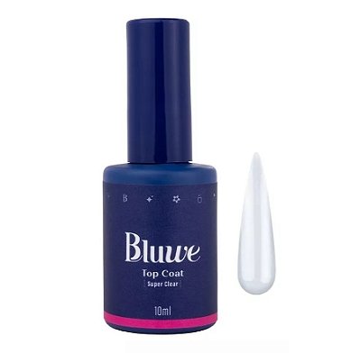 Top Coat Bluwe Super Clear 10ml Selante para unhas Acrigel