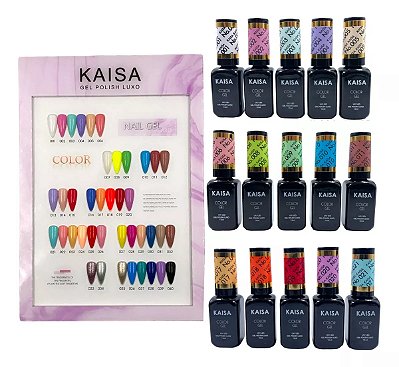Esmalte em gel Luxo Kaisa 12ml para Unhas Acrigel Polish Nails