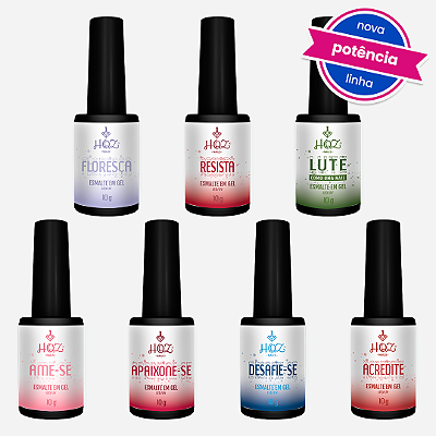 Esmalte em gel 10g - Esmaltes HQZ camada única para alongamento de unhas Gel Acrigel Linha Potência