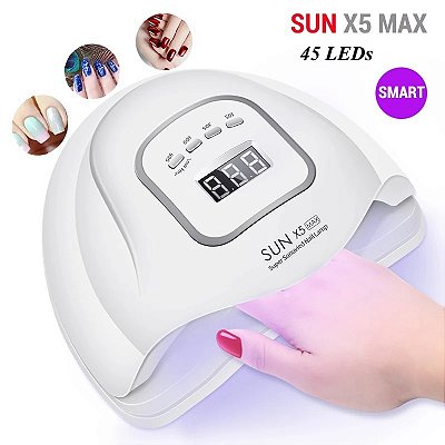 Cabine Sun Max 120W com 45 Leds para secar Unhas Acrigel