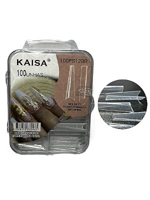Caixa 100 Molde Russo F1 Unha Reutilizável Dual Form Polygel Acrigel