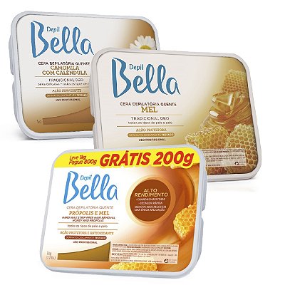 Cera Depilatória Quente Em Barra Depil Bella 1kg Corporal