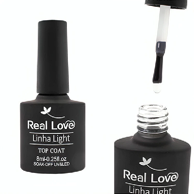 Selante Top coat Real Love 10ml para Unhas Acrigel