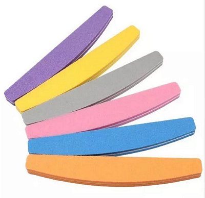 Lixas Polidora Colorida Buffer 100/180 para Unhas Acrigel