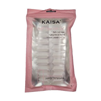 Refil com 240 Unhas Tips Soft Gel para Alongamento Acrigel Nails