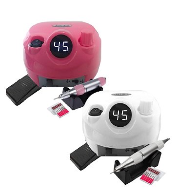 Lixadeira de Unha Elétrica Porquinho com visor Digital 35.000 RPM Bivolt